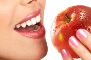 Higiene bucal y manzanas